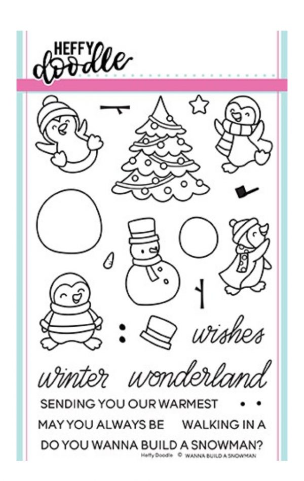 Heffy Doodle Wanna Build A Snowman Stamp Set