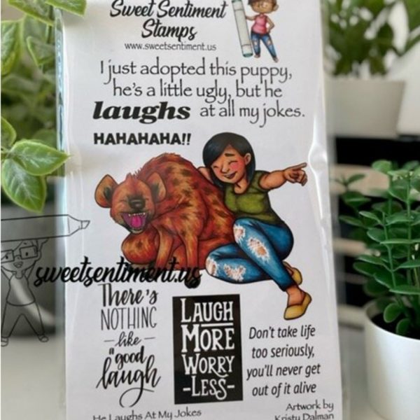 Sweet Sentiment He laughs At My Jokes Stamp Set